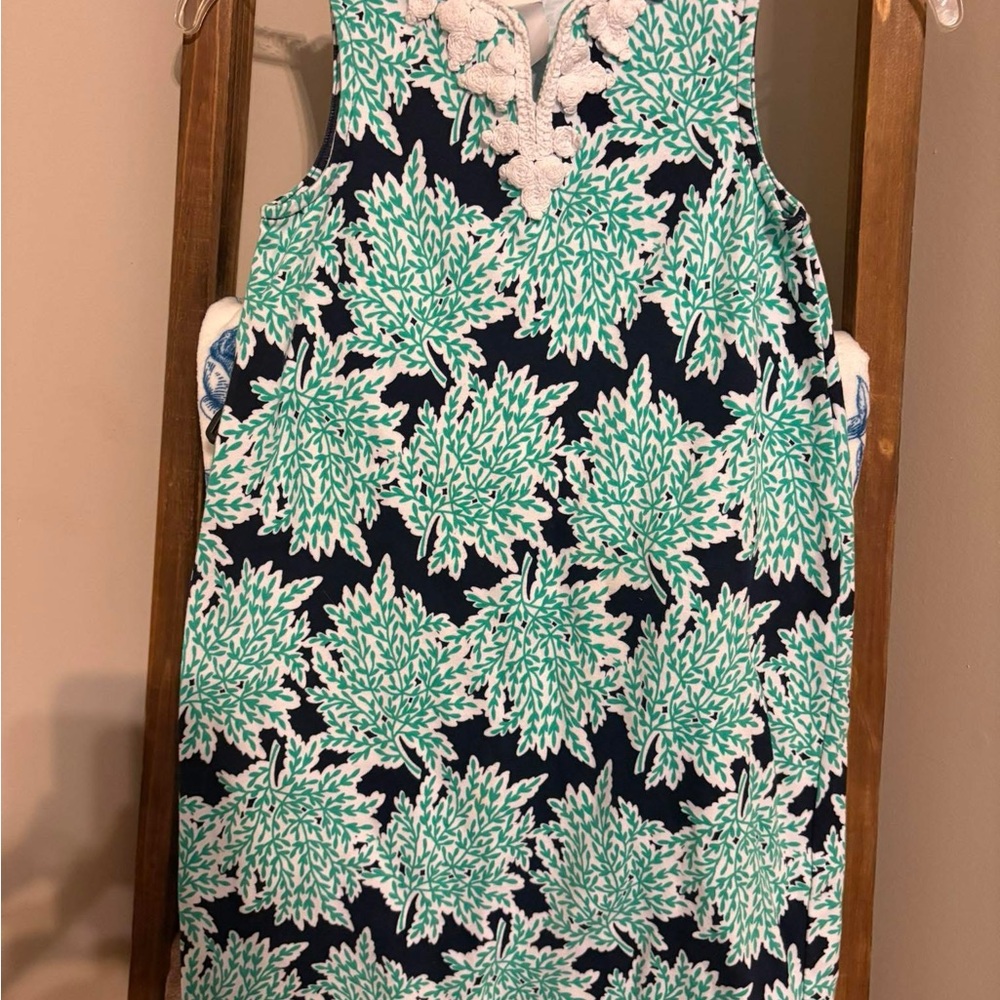 Crown & Ivy Kids Dress in Green and Navy